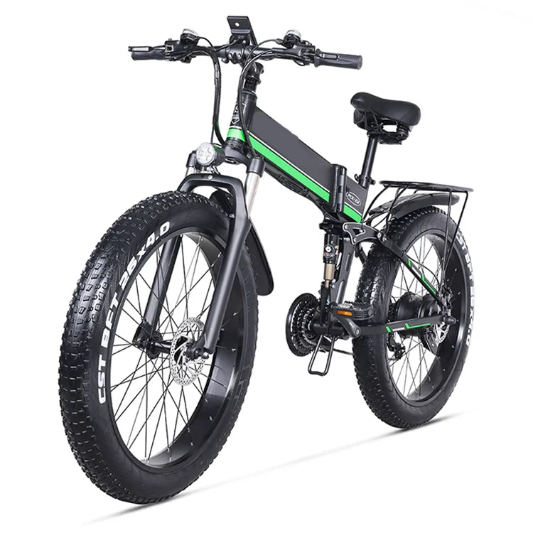 1000w Folding Rear Brushless Motor Fat Electric Bike