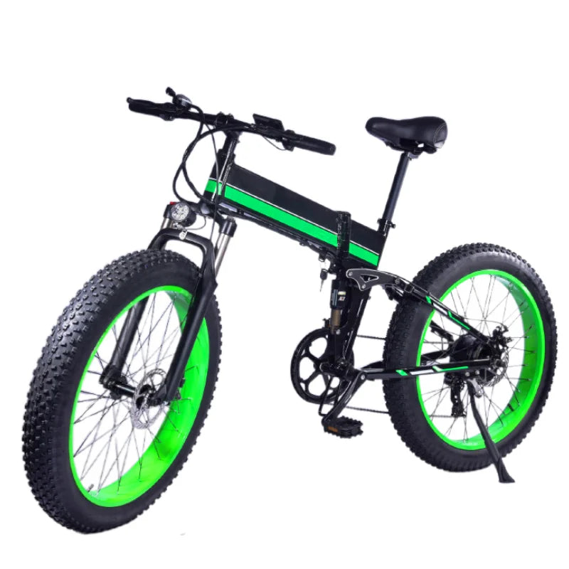 1000w Folding Rear Brushless Motor Fat Electric Bike