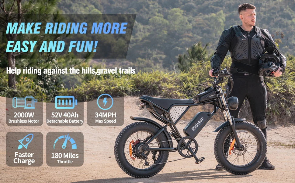 Ridstar Q20 Pro Fast Electric Bike