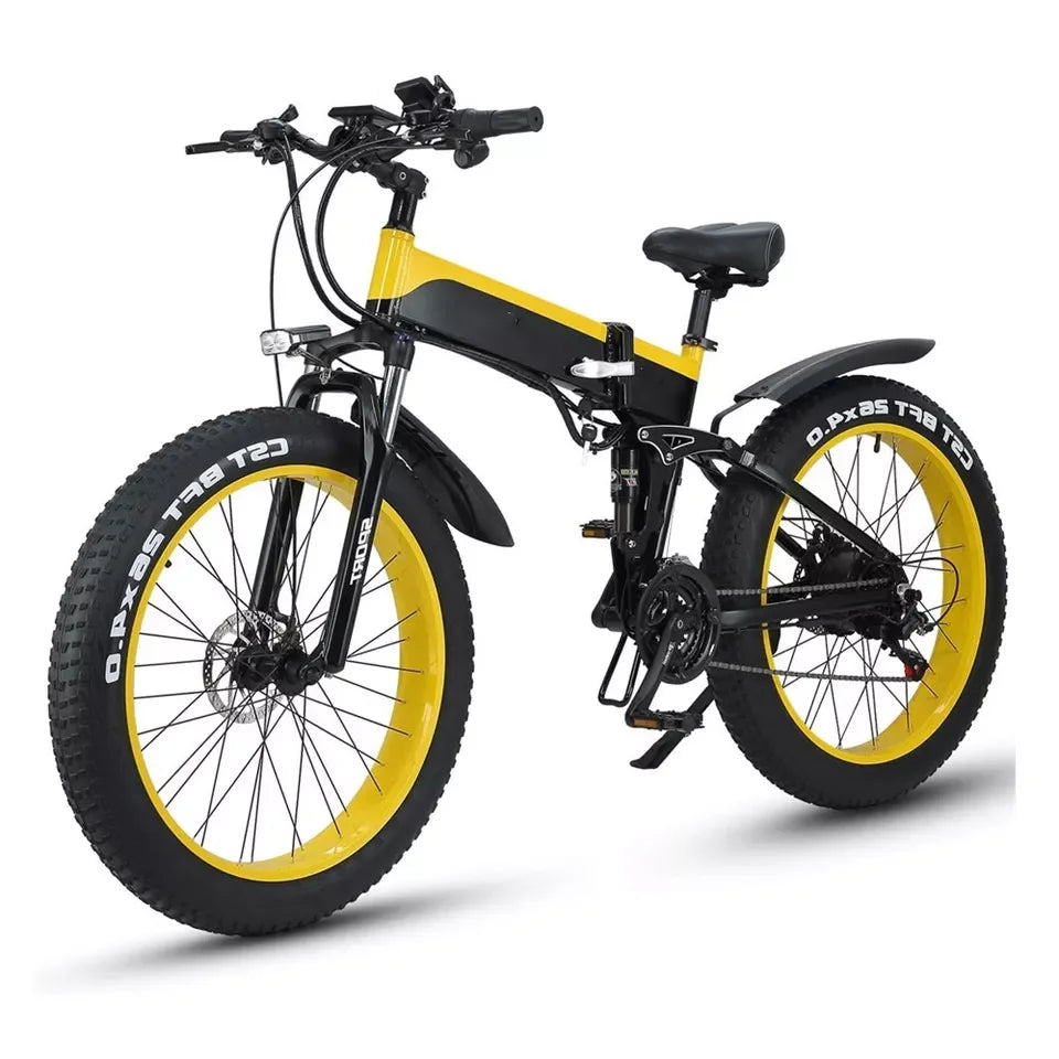 1000w Folding Rear Brushless Motor Fat Electric Bike