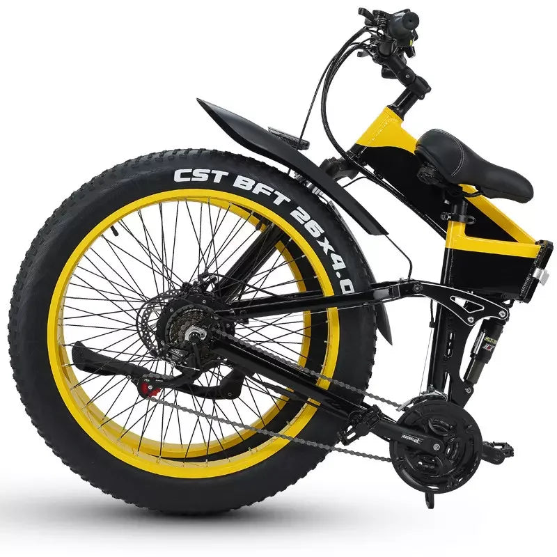 1000w Folding Rear Brushless Motor Fat Electric Bike